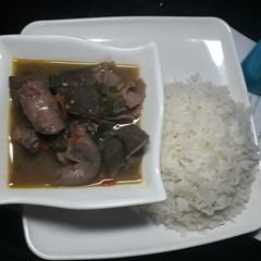 A picture of White rice.