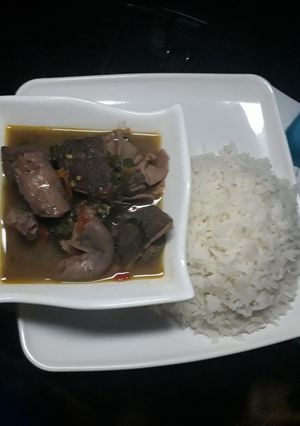 A picture of White rice.