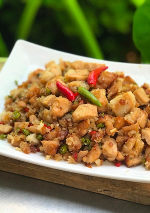 รูปของ หมูสามชั้นคั่วพริก-เกลือ เจ