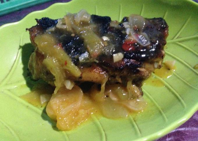 Ayam bakar bumbu saos mangga