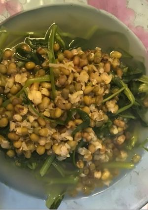 Foto resep Sayur kangkung kacang hijau