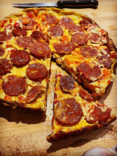 Une photo de Tortilla au chorizo et poivrons rouges