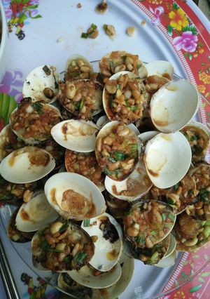 Hình của món Nghêu nướng gia vị.