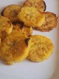 Plátano maduro, frito sin aceite