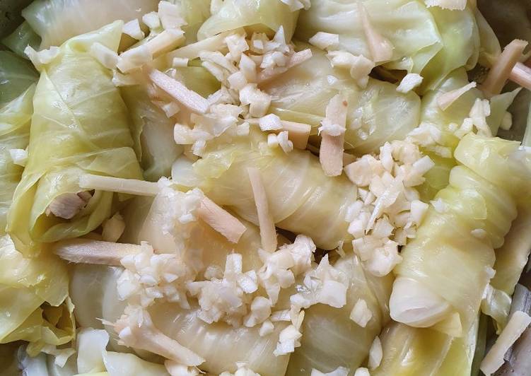 Simple Way to Make Homemade Wrapped Cabbage with Chicken