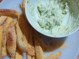 Papas rústicas con salsita de palta 😍