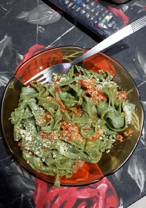 Una foto de Fideos de Espinaca