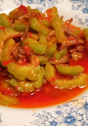 Foto resep Pare ikan teri