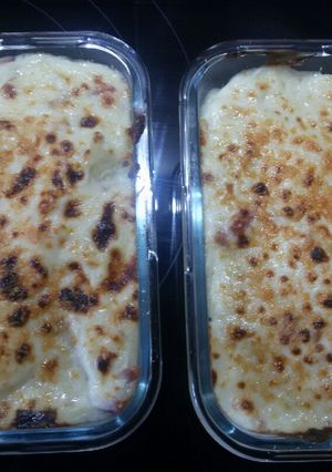 Una foto de Coliflor gratinada con bechamel de bacon (con Mambo Cecotec)