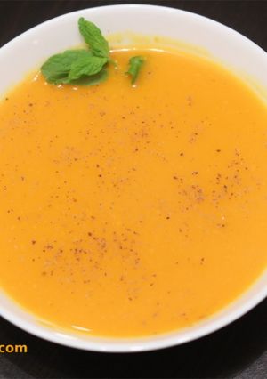A picture of Pumpkin Soup.