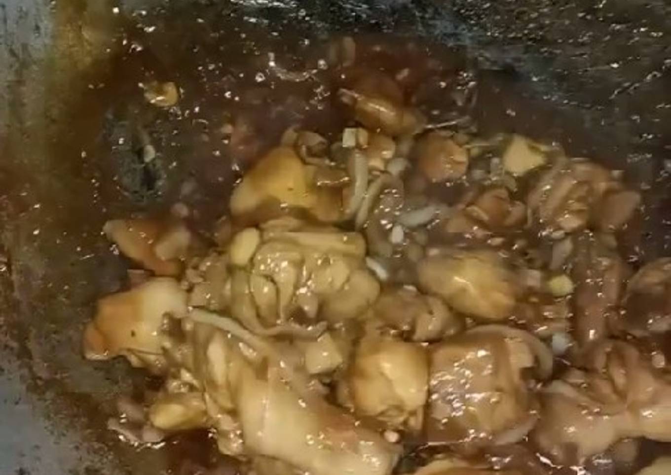 Ayam goreng saus mentega