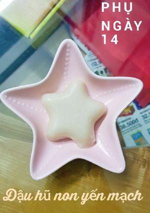 Hình của món Đậu hũ non yến mạch.