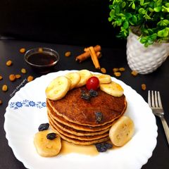 A picture of Whole wheat Banana Pancake, Eggless.