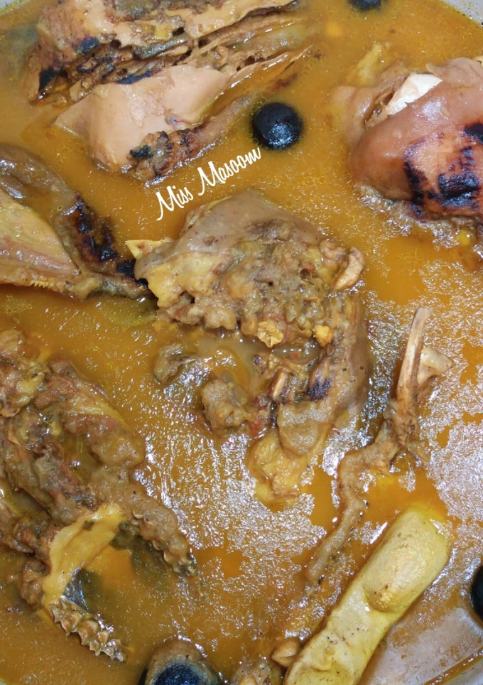عکسی از دستور کله پاچه خوشمزه