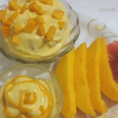 A picture of Delicious Mango Shrikhand Recipe.