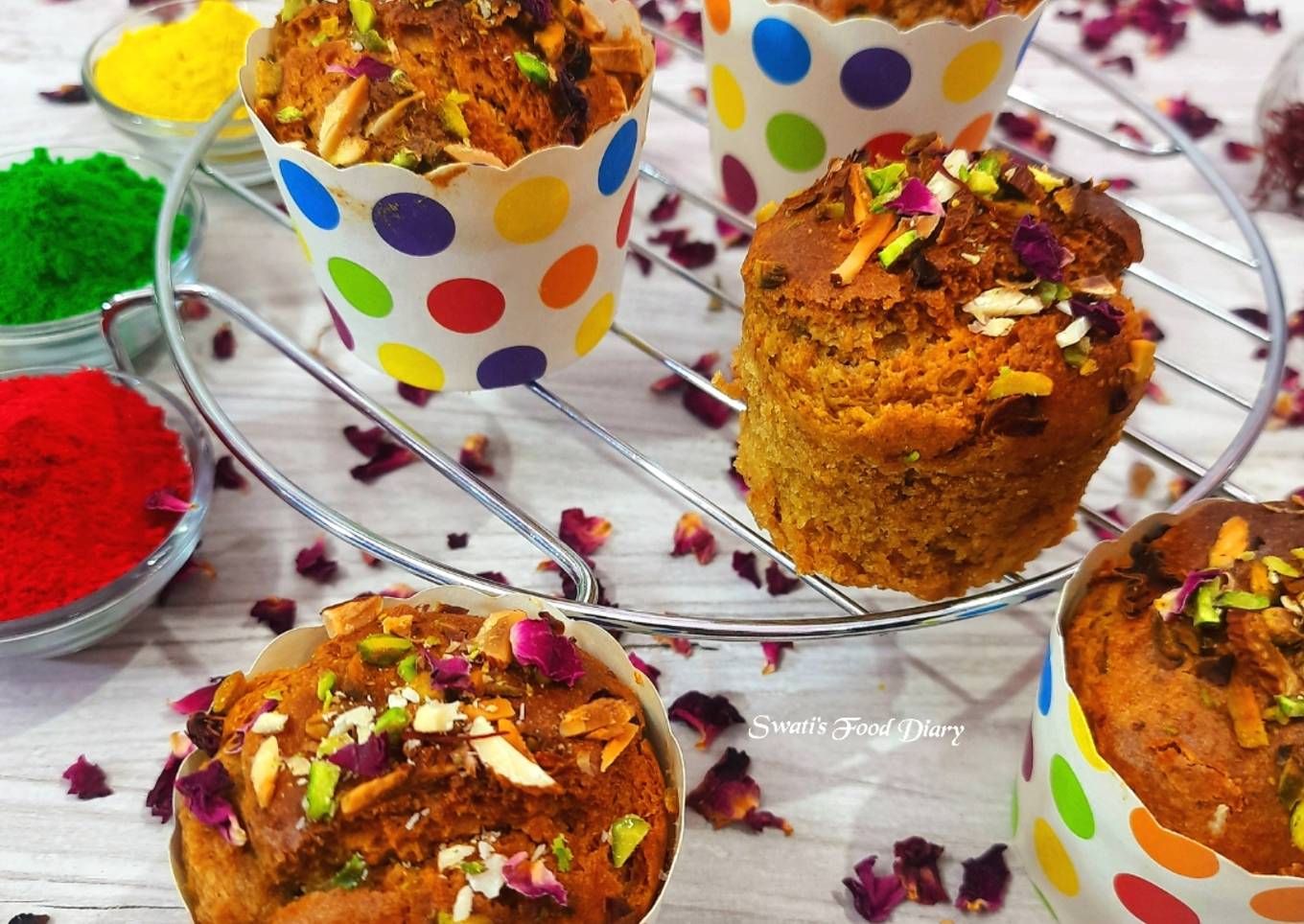 Thandai CupCake Eggless