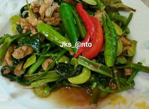 Foto resep Oseng Blacan Kangkung