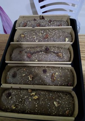 Una foto de Budín de banana y harina de algarroba