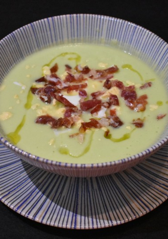 Una foto de Gazpacho de calabacín