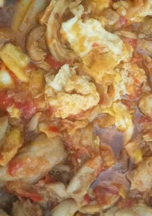 Foto resep Ayam suwir orek telor bumbu bali