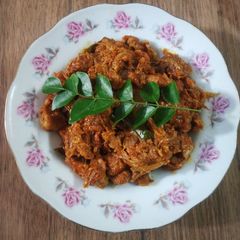 A picture of Kerala Naadan ChIlli Meat.