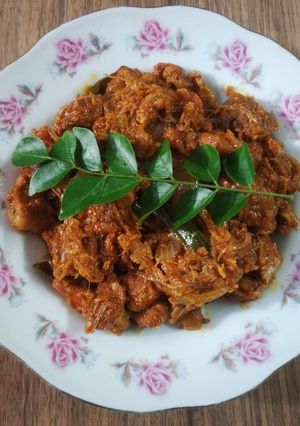 A picture of Kerala Naadan ChIlli Meat.