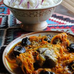 Carrot and prunes stew A picture of Carrot and prunes stew.