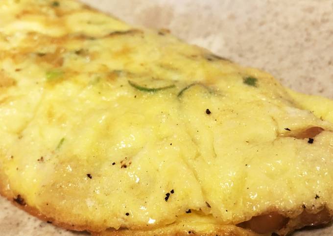 Natto omelet recipe main photo