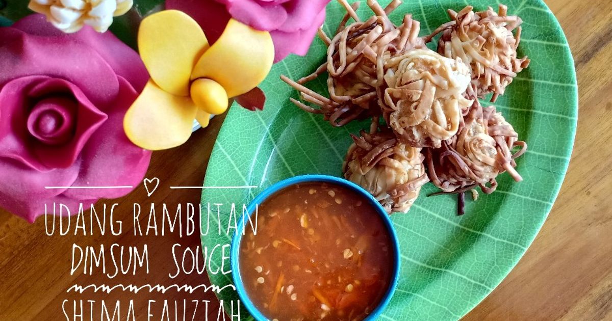 Dim Sum Rambutan Resep Udang Keriting Rambutan Saus Dimsum oleh Shima Fauziah - Cookpad
