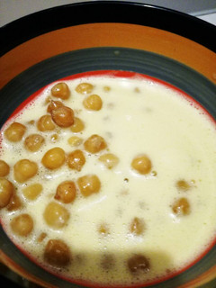 Una foto de Garbanzos en sopa a la mayonesa
