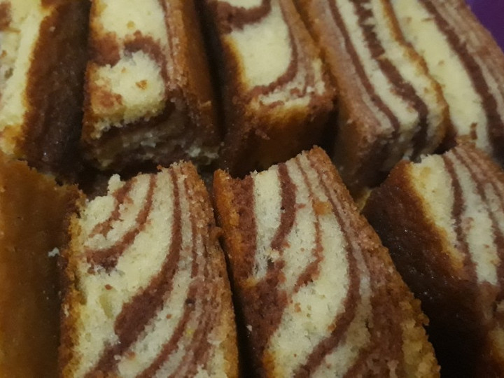 Langkah Mudah untuk Menyiapkan Zebra Cake Putih Telur Untuk Jualan