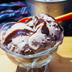 A picture of Easy chocolate ice cream.