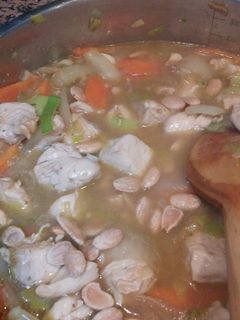 Una foto de Pollo con almendras