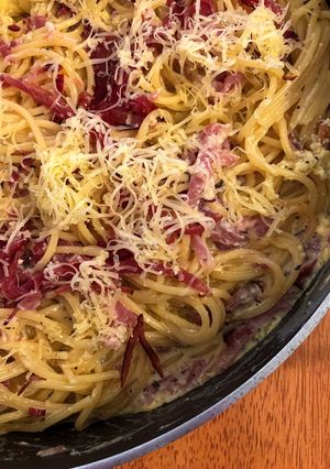 Carbonara spagetti 🍝🧀 recept fotója