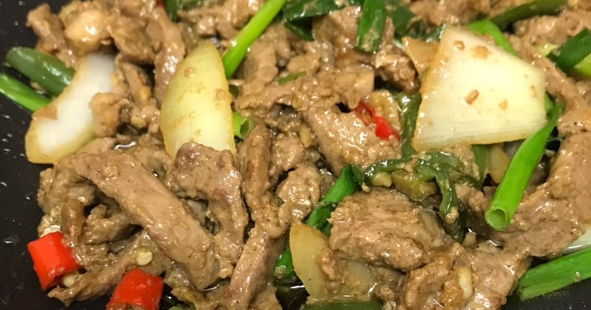 Resep Oseng Daging Cabe Hijau Lada Hitam Enak Dan Mudah Cookpad