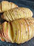 Papas estilo hasselback