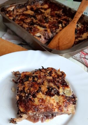 Foto di Finta lasagna di radicchio e patate al lime