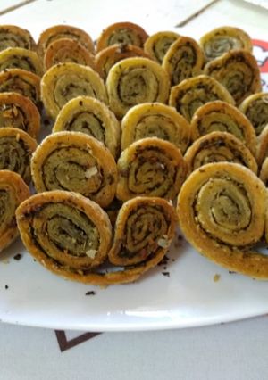 Una foto de Palmeritas con pesto