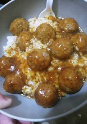 A picture of Sweet Onion Teriyaki Crockpot Meatballs.