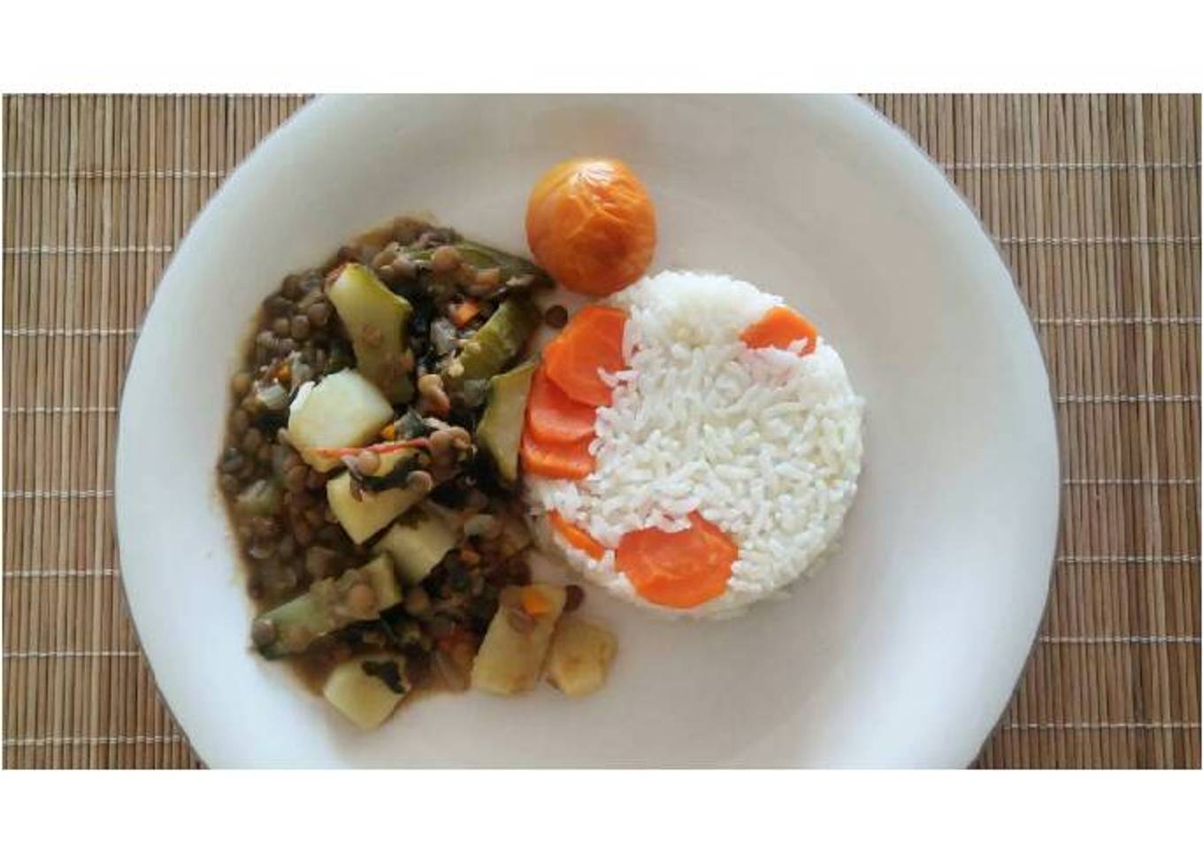 Guiso de lentejas con arroz