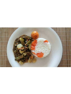 Una foto de Guiso de lentejas con arroz