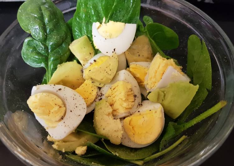 Steps to Make Speedy My Hard boiled Eggs and Avocado
