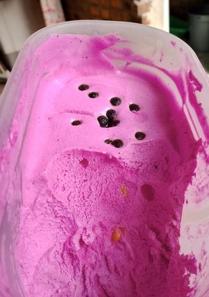 Foto resep Ice cream buah naga home Made