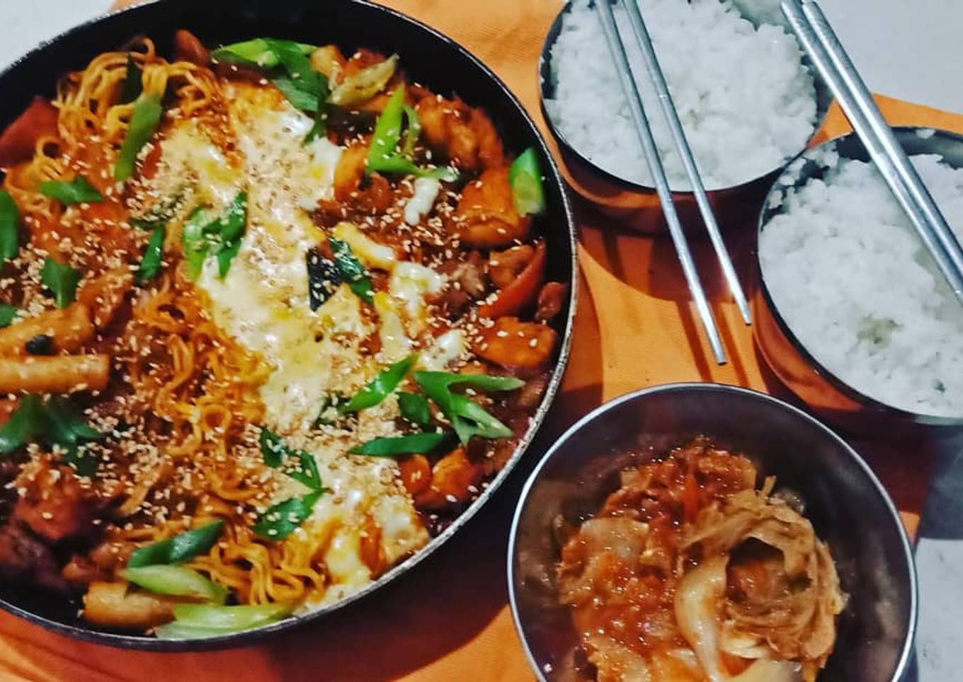 Ayam pedas korea Dak Galbi