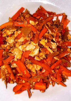 Foto resep Tumis wortel telur