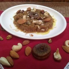 Moong dal halwa A picture of Moong dal halwa.