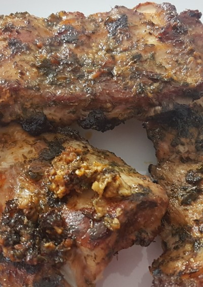 Una foto de Costillas de cerdo al horno