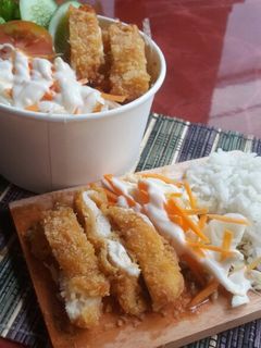 Foto resep Chicken katsu + salad mayo
