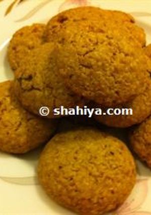 صورة لوصفة طريقة عمل كوكيز جوز الهند