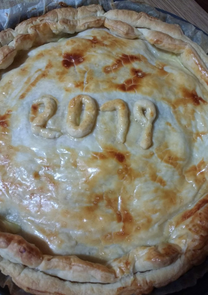 Una foto de Pastel de espinacas con salmón